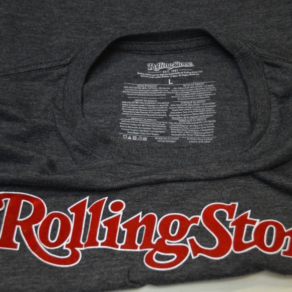 Rolling Stone Men's T-shirt w/ Red Velvet Letters - Picture 7 of 7